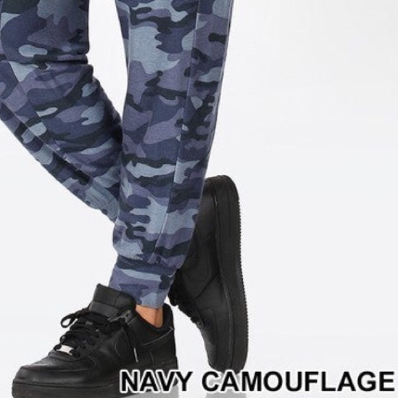 Jumpsuits | Navy Camo Joggers 